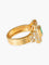Bague Bague Or Jaune Emeraude Et Pavage De Diamants 58 Facettes HS19943