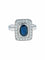 Bague 54 BAGUE  OR BLANC SAPHIR/DIAMANTS 58 Facettes 418 50070