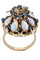 Bague BAGUE ORNEMENTALE OPALES ET SAPHIRS 58 Facettes 057911