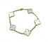 Bracelet Van Cleef & Arpels. Bracelet Alhambra Vintage or jaune et nacre 58 Facettes