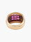 Bague 49 Bague Or jaune Rubis synthétiques 58 Facettes