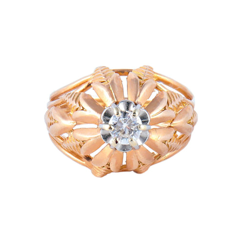 Bague 49 Bague Or jaune Diamant 58 Facettes