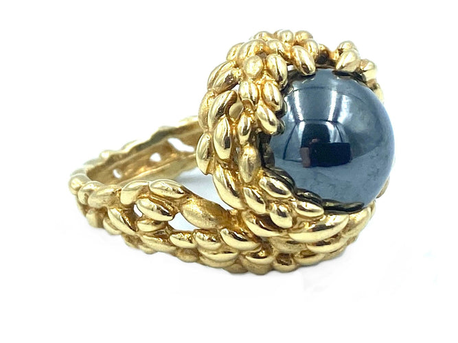Bague GILBERT ALBERT. Bague or et billes interchangeables 58 Facettes