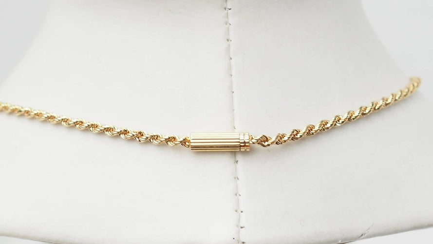 Collier Collier trèfles en or jaune et diamants 58 Facettes 32546