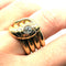 Bague Bague serpent or jaune diamants 58 Facettes 2716
