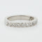 Bague 51 Demi alliance Or blanc Diamants 58 Facettes REF 9011/18