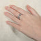 Bague 54 Bague 2 rangs de Diamants 58 Facettes 8397