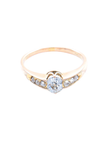 Bague Bague Solitaire Or Rose 58 Facettes