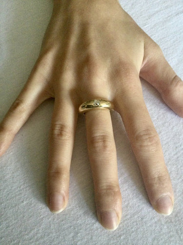 Bague 54 Bague en Or jaune & diamant 58 Facettes