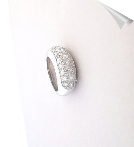 Bague 52.5 Bague Jonc Diamants Or Blanc 58 Facettes AA 1532