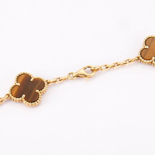 Collier Van Cleef & Arpels - Sautoir Alhambra Oeil de tigre 58 Facettes