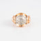 Bague 51 Bague Tank or jaune & platine 58 Facettes