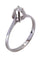 Bague 54 SOLITAIRE OR BLANC DIAMANT 58 Facettes 078461