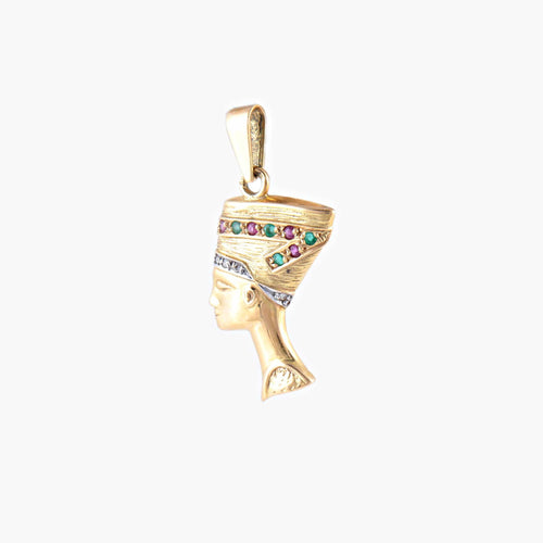 Pendentif Pendentif Tête égyptienne 58 Facettes