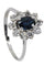 Bague 57 BAGUE MARGUERITE SAPHIR ET DIAMANTS 58 Facettes 048931