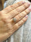 Bague 56 Bague marguerite platine diamants 58 Facettes