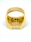 Bague Chevalière homme en or jaune et diamants 58 Facettes
