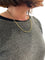 Collier CHAINE MAILLE FORÇAT DIAMANTÉE 58 Facettes 046881