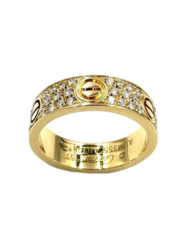 Bague 57 CARTIER - Bague "Love" Or jaune Diamants 58 Facettes