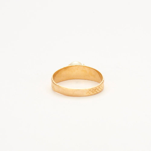 Bague 58 Bague jonc Perle 58 Facettes
