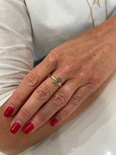 Bague BAGUE PERLES RUBIS ET DIAMANTS NAPOLÉON III 58 Facettes 053381