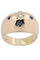 Bague BAGUE BOULE ANCIENNE SAPHIRS ET DIAMANT 58 Facettes 039451