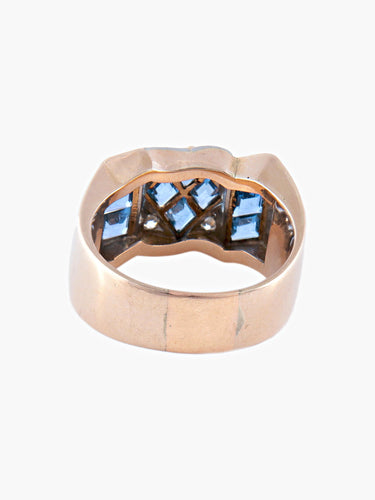 Bague Bague Tank Or Jaune 58 Facettes