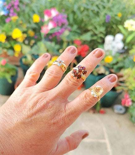 Bague Bague Topaze bleue Or Jaune 58 Facettes AA 1395