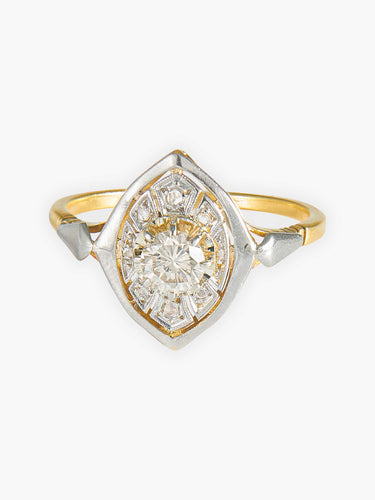 Bague 56 Bague Navette Diamants 58 Facettes
