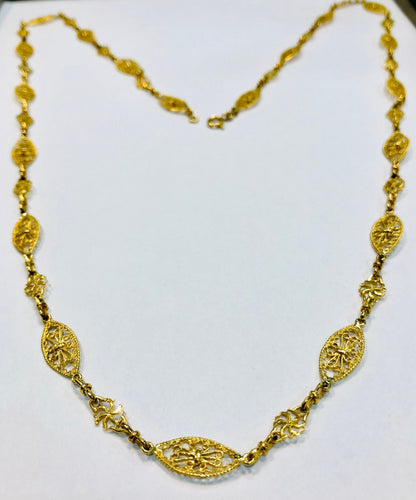 Collier Long collier maille filigrane 58 Facettes