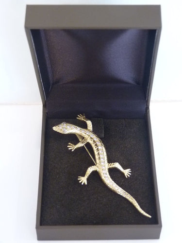 Broche Broche Lézard, Or Jaune & Diamant 58 Facettes