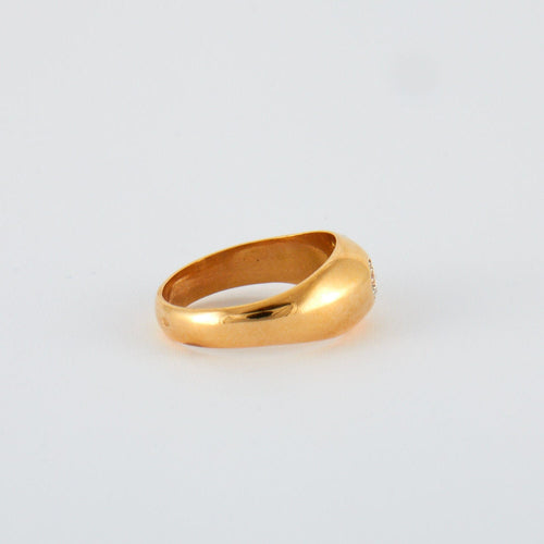Bague 56 Bague jonc anglais or jaune diamant 58 Facettes