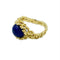 Bague Gilbert Albert. Belle bague Mimosas or jaune et billes interchangeables 58 Facettes