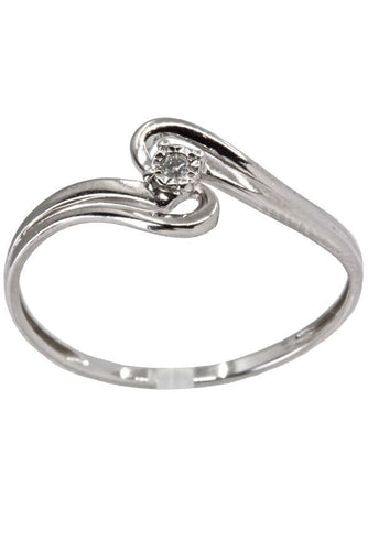 Bague 55 SOLITAIRE MODERNE DIAMANT 58 Facettes 038361