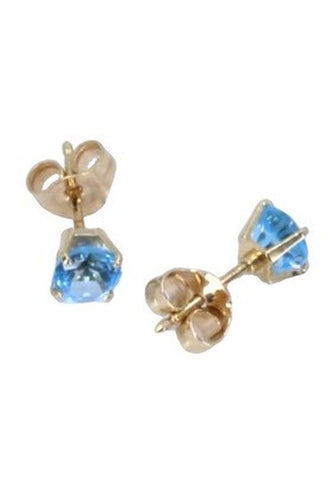 Boucles d'oreilles Clous topazes, en or jaune 58 Facettes 063351