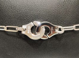 Bracelet Bracelet menottes Dinh Van R10 Or blanc 58 Facettes 1-997/3