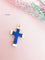 Pendentif GARLAND - Pendentif Croix Lapis-lazuli & Diamants 58 Facettes AA 1572