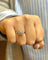 Bague 56 Bague marguerite platine diamants 58 Facettes