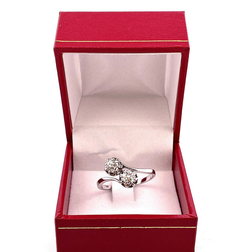 Bague 61 Bague Toi et Moi diamants 58 Facettes