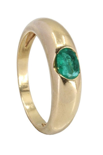 Bague 53 BAGUE JONC ÉMERAUDE 58 Facettes 056601