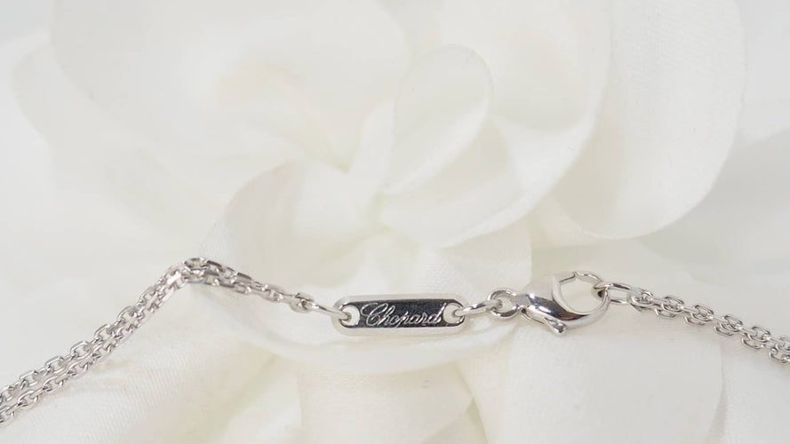 Collier Chopard - chopard Happy Spirit en or blanc et diamant 58 Facettes 32210