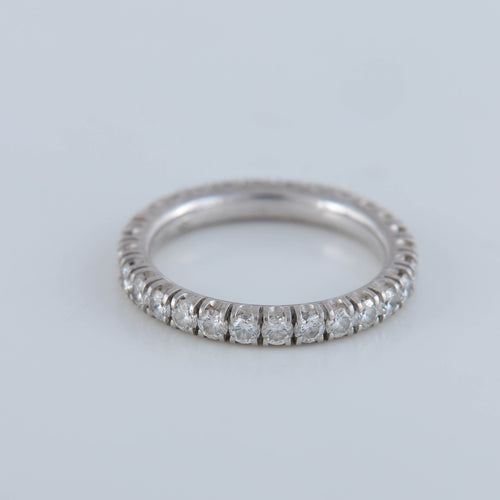 Bague 51 Alliance Cartier "Etincelle" Platine & Diamants 58 Facettes