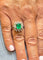 Bague Bague diamants et émeraude 58 Facettes