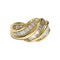 Bague 54 Bague ondulée, diamants baguette 58 Facettes 1-1324/1
