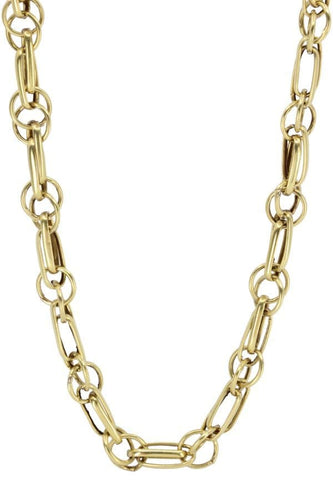 Collier CHAINE MAILLE FANTAISIE DOUBLÉE 58 Facettes 058881