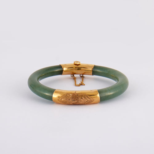 Bracelet Bracelet ancien jade & or 58 Facettes
