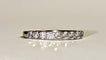 Bague Alliance diamants demi tour 58 Facettes