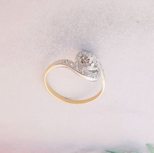Bague 52.5 Bague de fiançailles Tourbillon Diamants 58 Facettes AA 1487