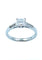 Bague 55 Bague platine et diamant princesse 58 Facettes