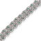 Bracelet Exceptionnel Bracelet Diamants, Emeraudes, Or Gris 58 Facettes